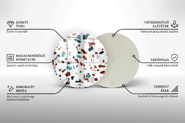 Skärbräda glas unik Dekorativ sten