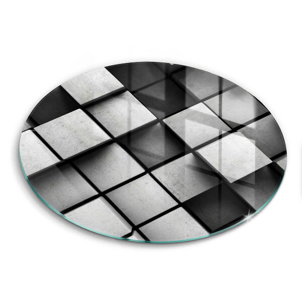 Skärbräda glas unik 3D geometri bakgrund