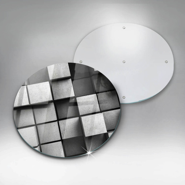 Skärbräda glas unik 3D geometri bakgrund