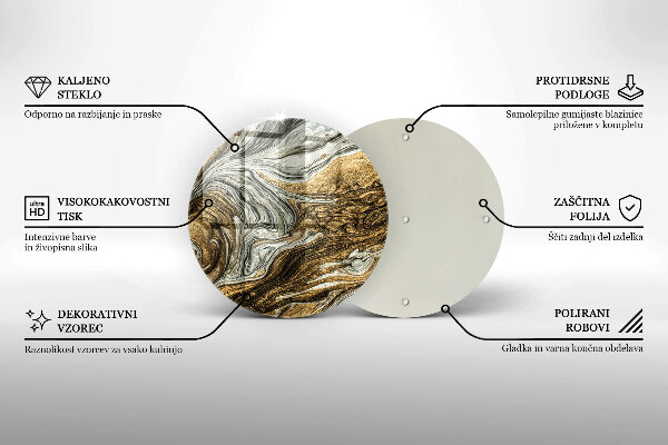 Skärbräda glas unik Rik abstraktion