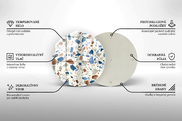 Skärbräda glas unik Dekorativt stengods
