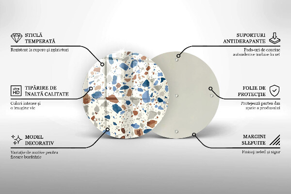 Skärbräda glas unik Dekorativt stengods