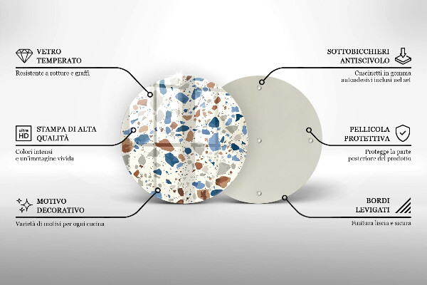 Skärbräda glas unik Dekorativt stengods