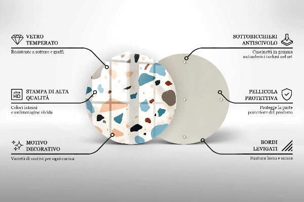 Skärbräda glas unik Dekorativt stengods