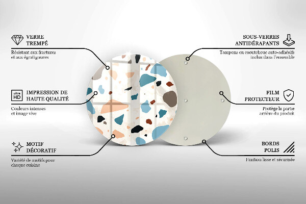 Skärbräda glas unik Dekorativt stengods