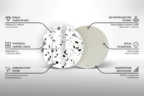 Skärbräda glas unik Dekorativt stengods
