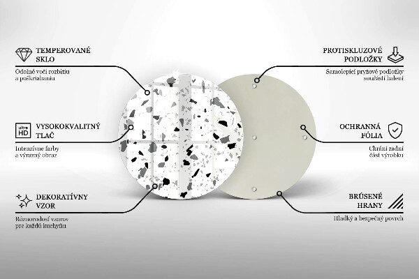 Skärbräda glas unik Dekorativt stengods