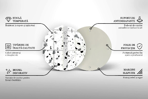 Skärbräda glas unik Dekorativt stengods