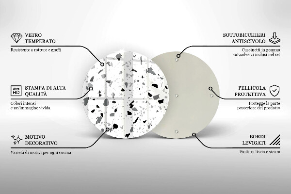Skärbräda glas unik Dekorativt stengods