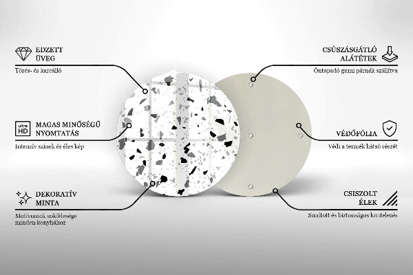 Skärbräda glas unik Dekorativt stengods