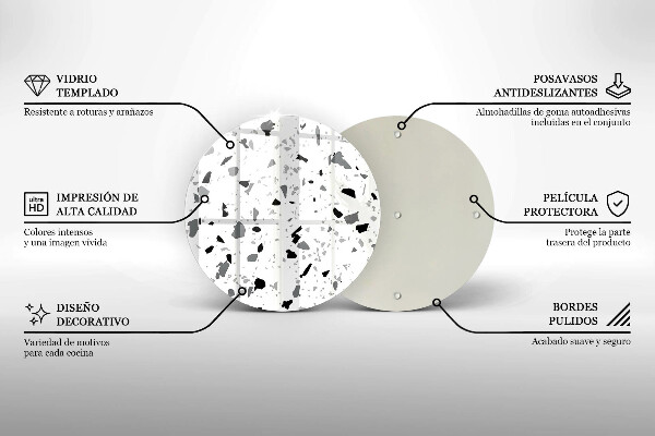 Skärbräda glas unik Dekorativt stengods