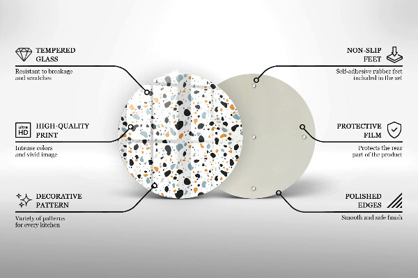 Skärbräda glas unik Dekorativt stengods