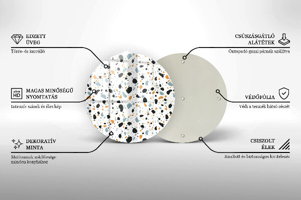 Skärbräda glas unik Dekorativt stengods