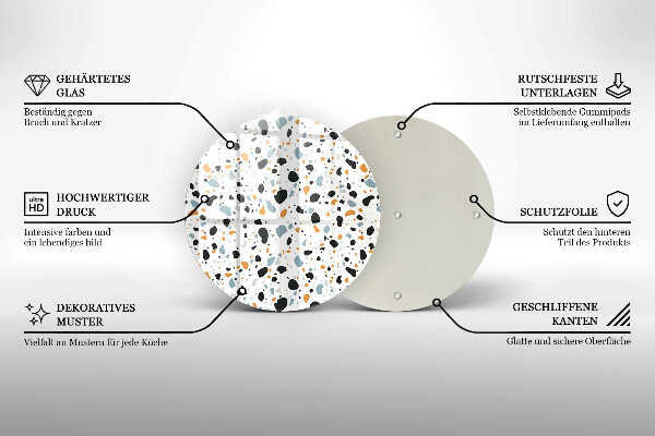Skärbräda glas unik Dekorativt stengods