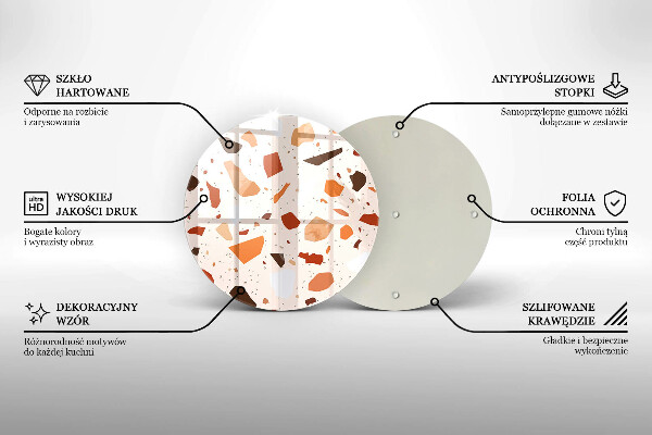 Skärbräda glas unik Dekorativt stengods