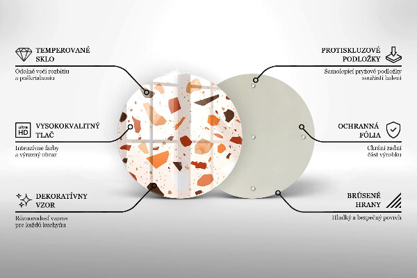 Skärbräda glas unik Dekorativt stengods