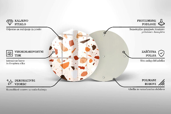Skärbräda glas unik Dekorativt stengods