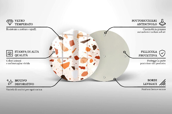 Skärbräda glas unik Dekorativt stengods