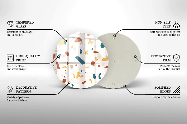 Skärbräda glas unik Dekorativt stengods