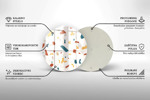 Skärbräda glas unik Dekorativt stengods