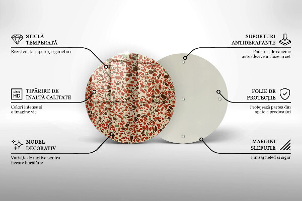 Skärbräda glas unik Fint stengods