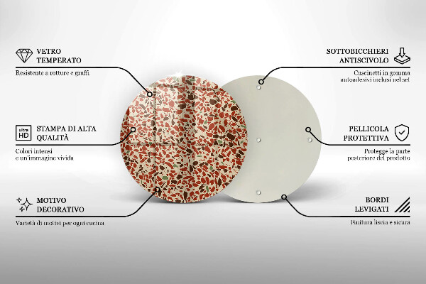 Skärbräda glas unik Fint stengods