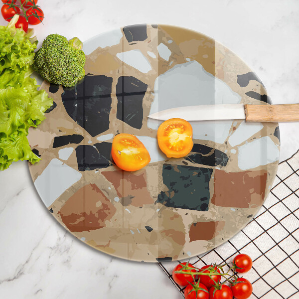 Skärbräda glas unik Dekorativ stenplatta