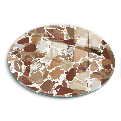 Skärbräda glas unik Sten dekorativa fläckar