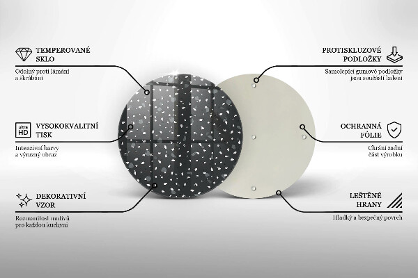 Skärbräda glas unik Dekorativ sten