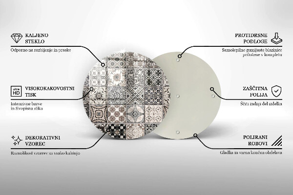 Skärbräda glas unik Dekorativa plattor