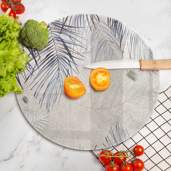 Skärbräda glas unik Subtila blad