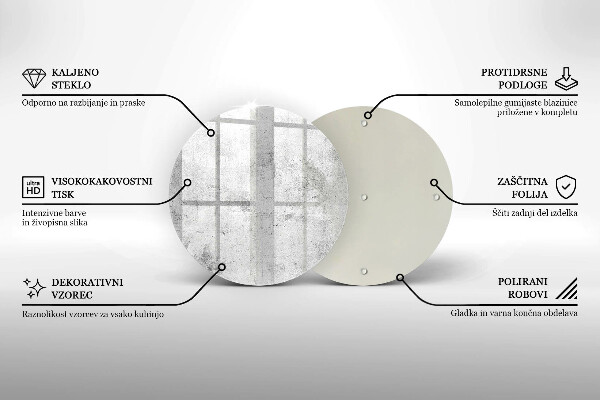 Skärbräda glas unik Betongstruktur