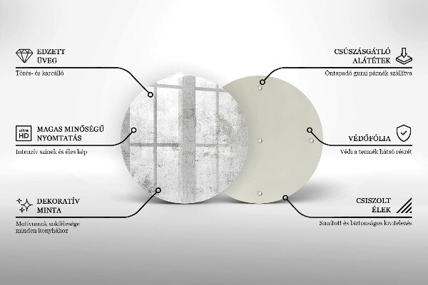 Skärbräda glas unik Betongstruktur