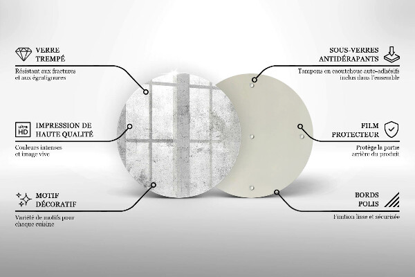 Skärbräda glas unik Betongstruktur