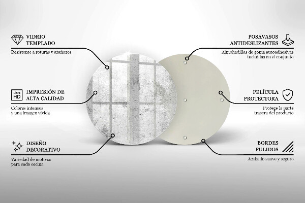 Skärbräda glas unik Betongstruktur