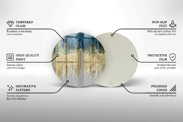 Skärbräda glas unik Designer abstraktion