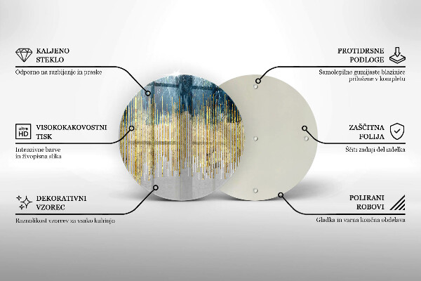 Skärbräda glas unik Designer abstraktion