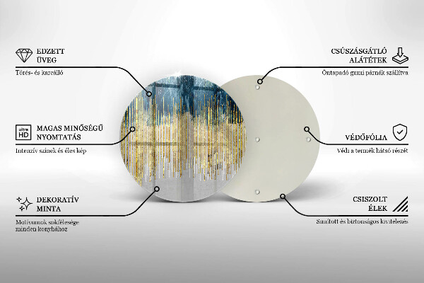 Skärbräda glas unik Designer abstraktion