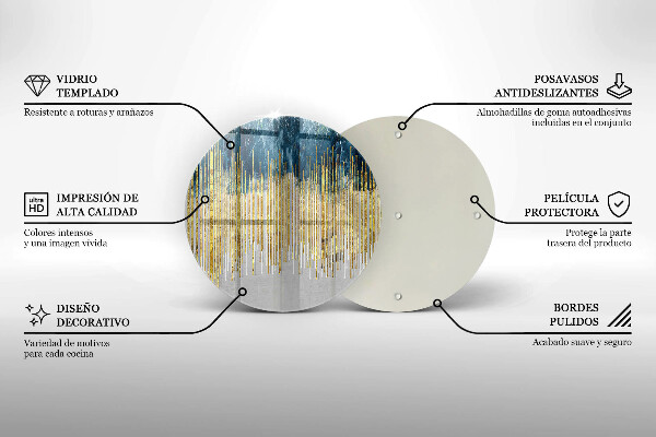 Skärbräda glas unik Designer abstraktion