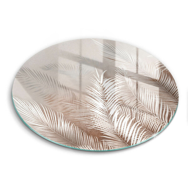 Skärbräda glas unik Boho vegetation löv