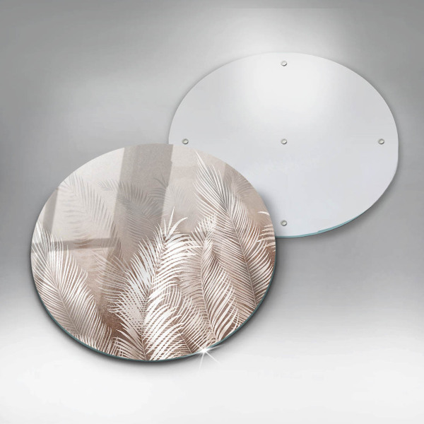 Skärbräda glas unik Boho vegetation löv