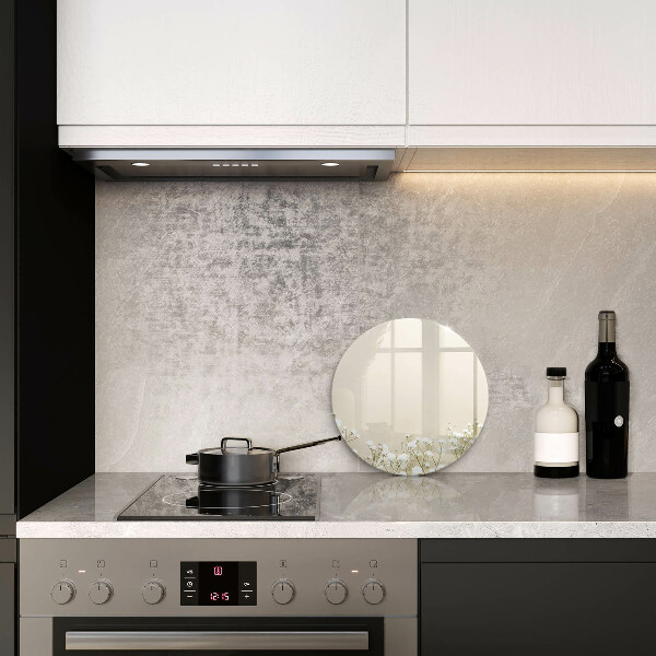 Skärbräda glas unik Bohoblommor i gips