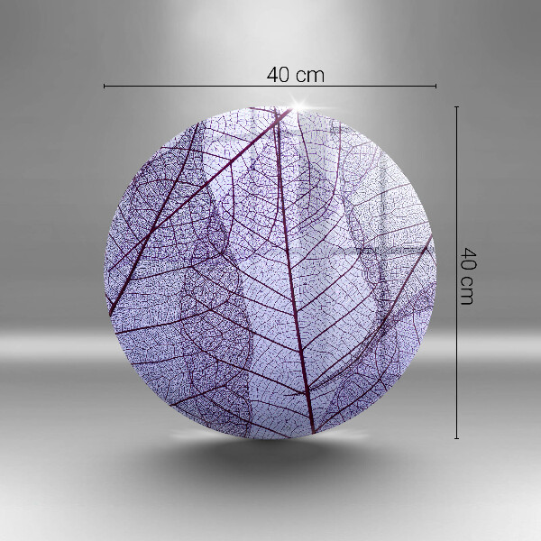 Skärbräda glas unik Blad med ådror