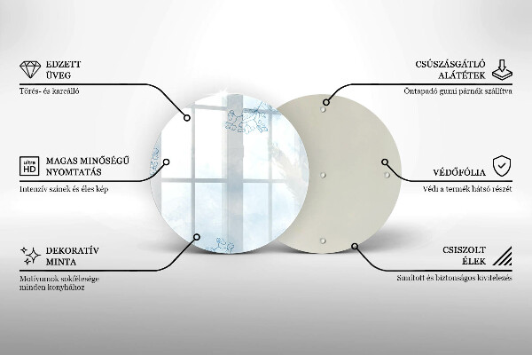 Skärbräda glas unik Delikat bakgrund