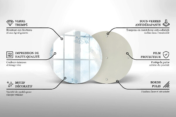 Skärbräda glas unik Delikat bakgrund