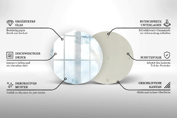 Skärbräda glas unik Delikat bakgrund