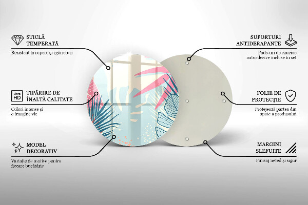 Skärbräda glas unik Pastellblad