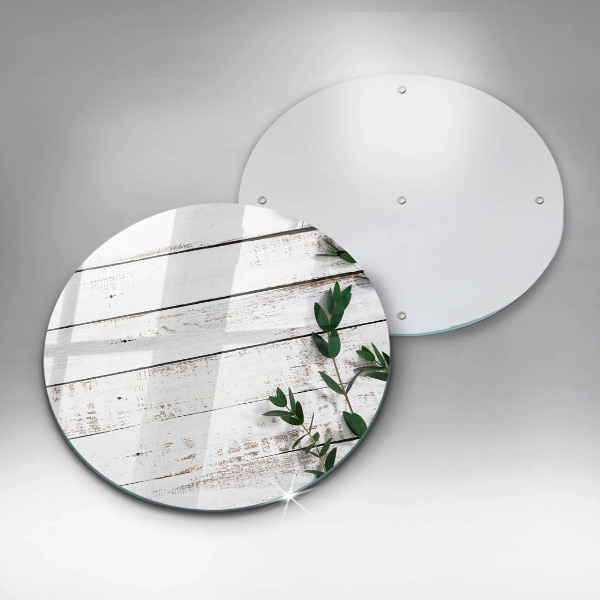 Skärbräda glas unik Gamla brädor och löv