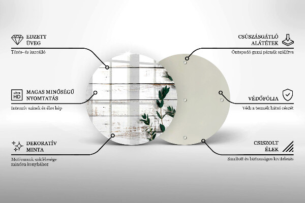 Skärbräda glas unik Gamla brädor och löv