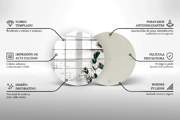 Skärbräda glas unik Gamla brädor och löv
